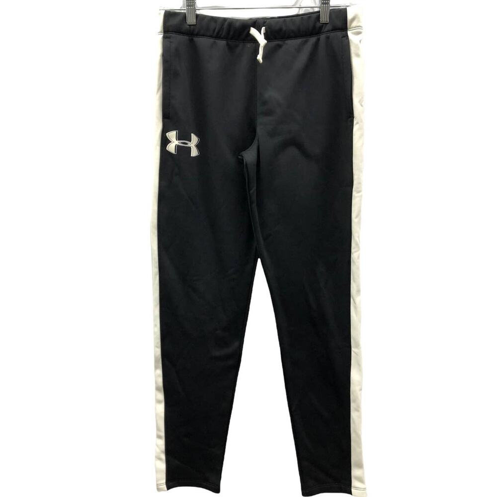 Under Armour Boys ColdGear Loose Fleece Thermal Sweatpants Youth XL Black